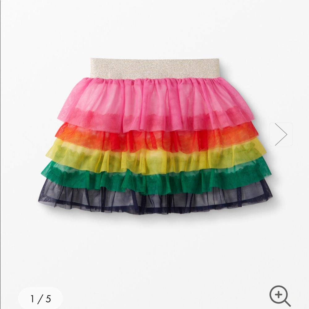 Hanna Andersson rainbow tulle skirt